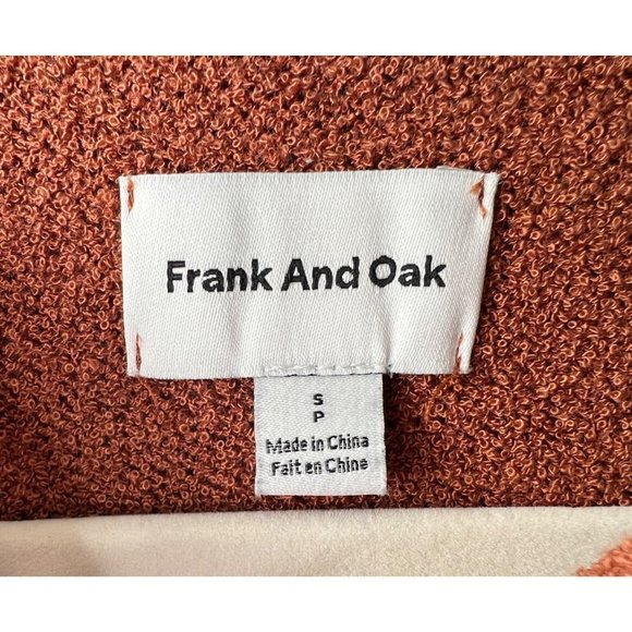 Frank and Oak Sweater Women's Size S Rust Orange - Picture 5 of 6